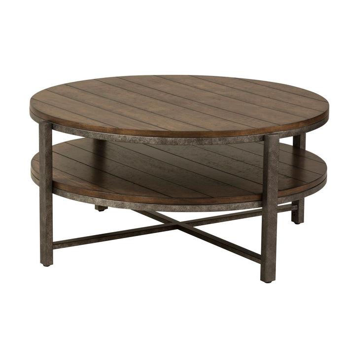 Breckinridge Round Cocktail Table in Mahogany