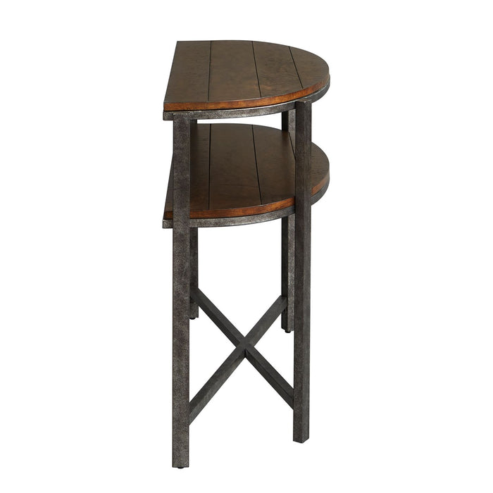 Breckinridge Demilune Sofa Table in Mahogany