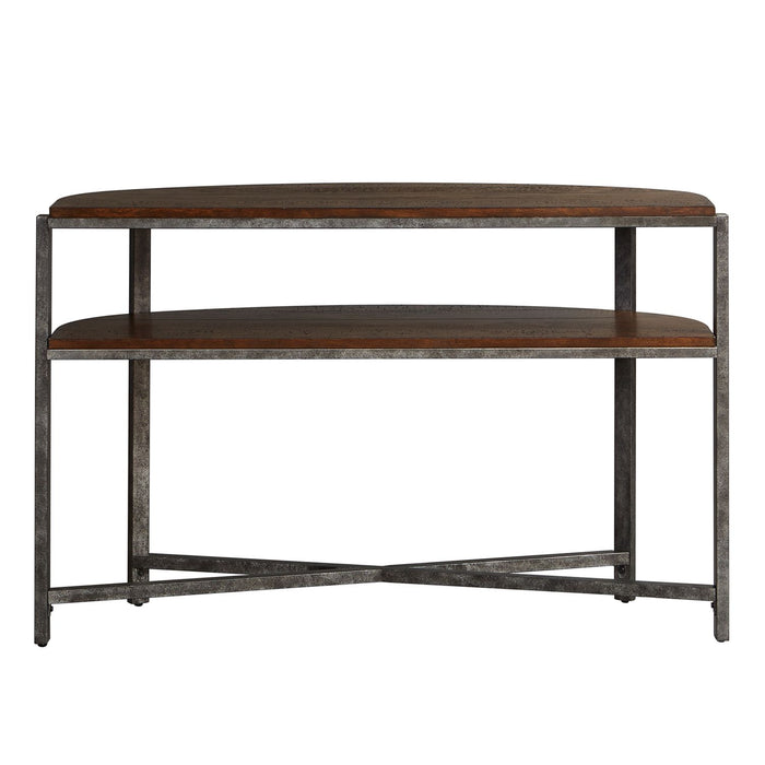Breckinridge Demilune Sofa Table in Mahogany