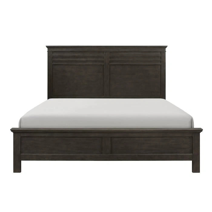 Blaire Farm King Panel Bed in Saddle Brown Wood 1675K-1EK*