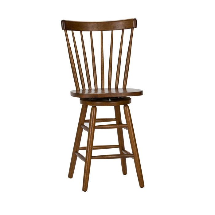 Creations II 24 Inch Copenhagen Barstool in Tobacco Finish (Set of 2)