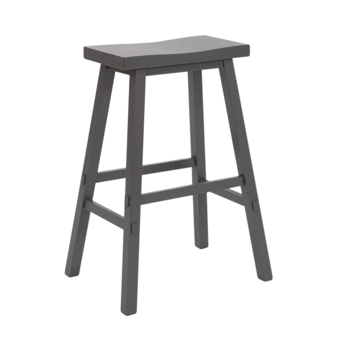 Creations II 24 Inch Sawhorse Barstool in Gray (Set of 2)