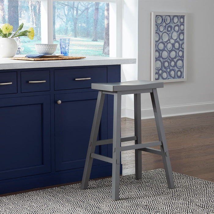 Liberty Furniture Creations II 30 Inch Sawhorse Stool in Gray (Set of 2) image