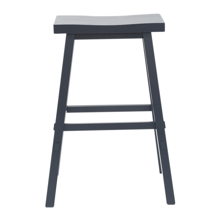 Creations II 30 Inch Sawhorse Stool in Navy (Set of 2)