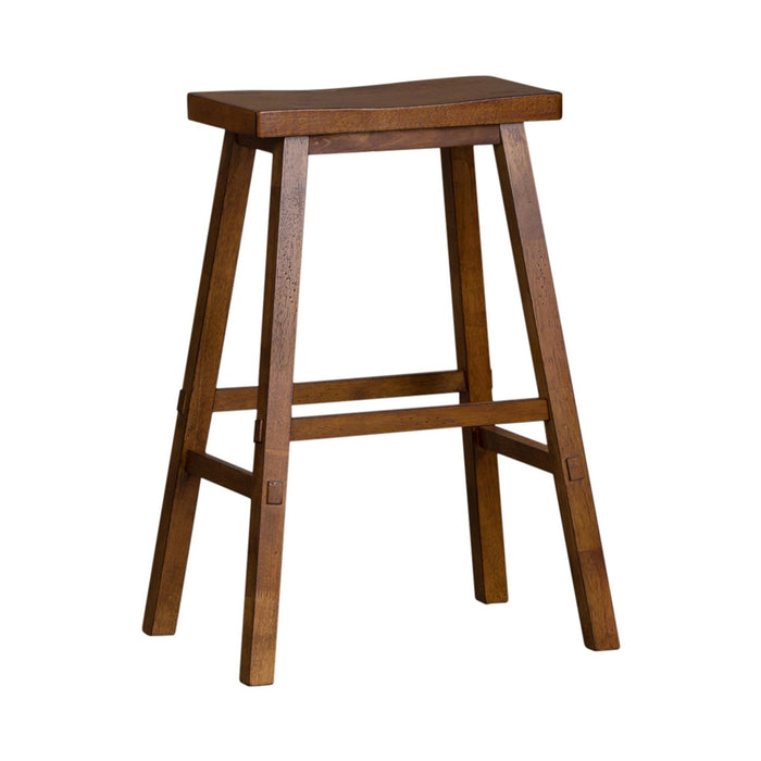 Creations II 30 Inch Sawhorse Barstool in Tobacco Finish (Set of 2)