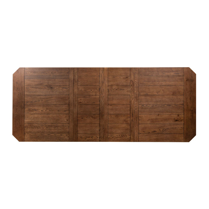 Hearthstone Rectangular Leg Table in Rustic Oak Finish image