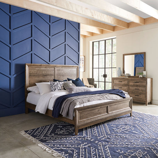 Ridgecrest King California Panel Bed, Dresser & Mirror image