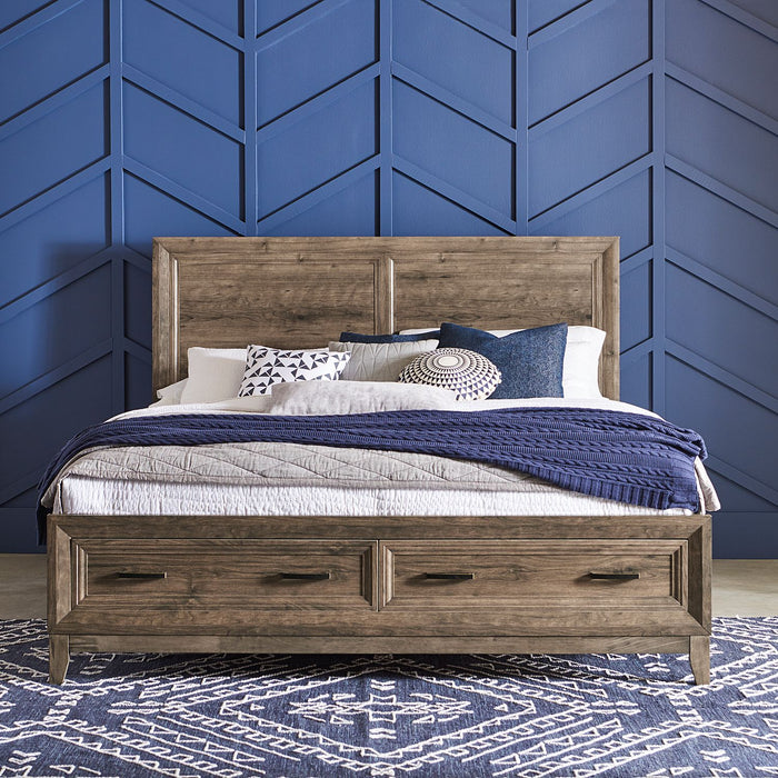 Ridgecrest King Storage Bed, Dresser & Mirror