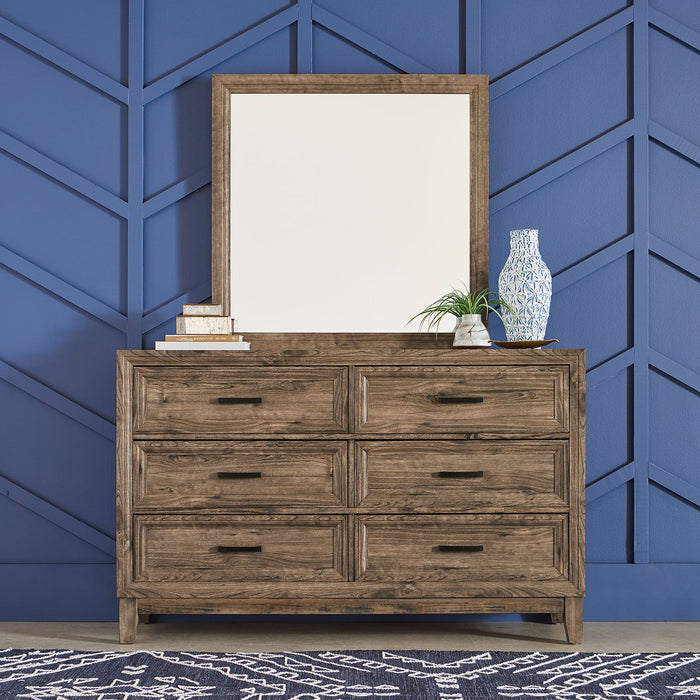 Ridgecrest King Storage Bed, Dresser & Mirror, Chest