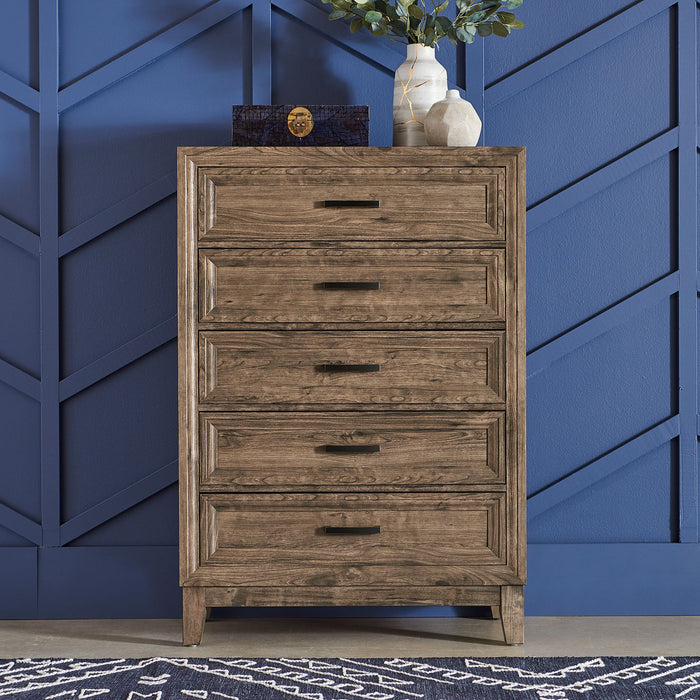 Ridgecrest King Storage Bed, Dresser & Mirror, Chest