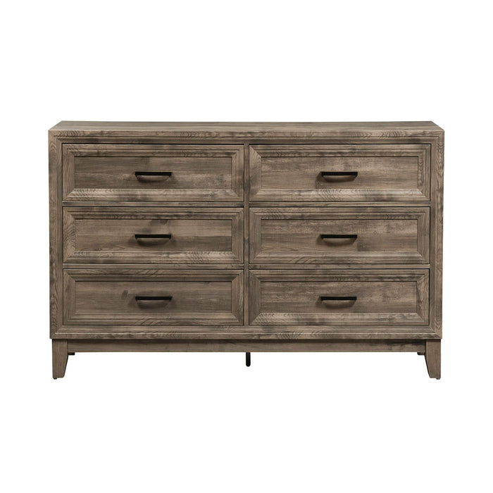 Ridgecrest 6 Drawer Dresser in Cobblestone