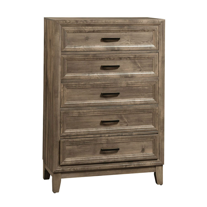 Ridgecrest 5 Drawer Chest in Cobblestone