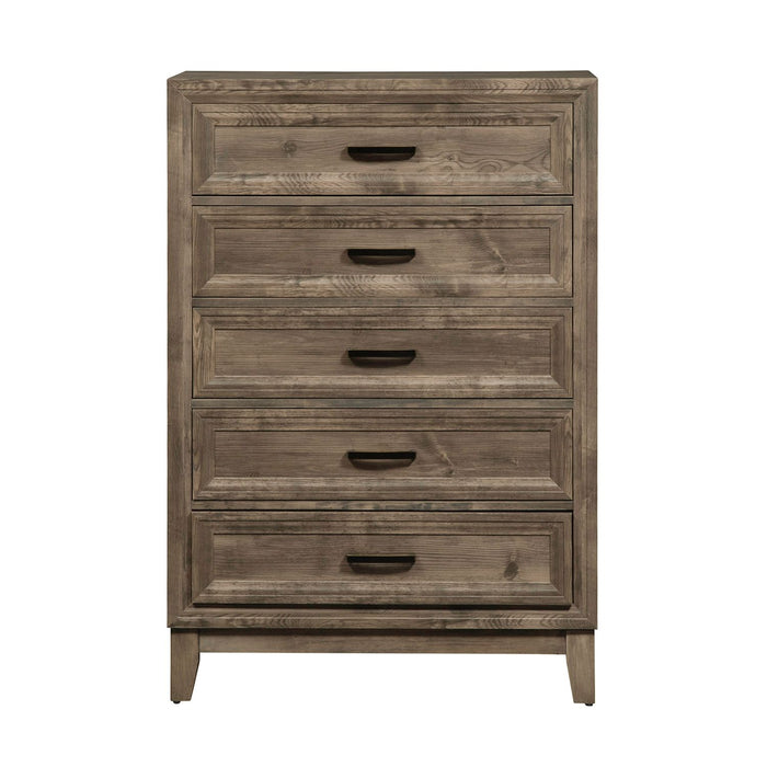 Ridgecrest 5 Drawer Chest in Cobblestone