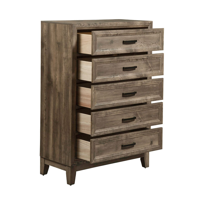 Ridgecrest 5 Drawer Chest in Cobblestone