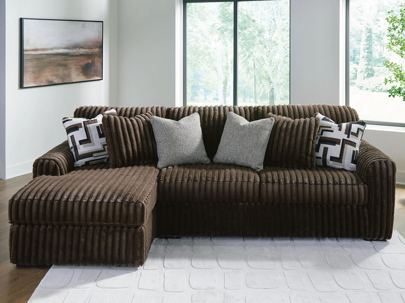 Midnight-Madness Sectional Sofa with Chaise