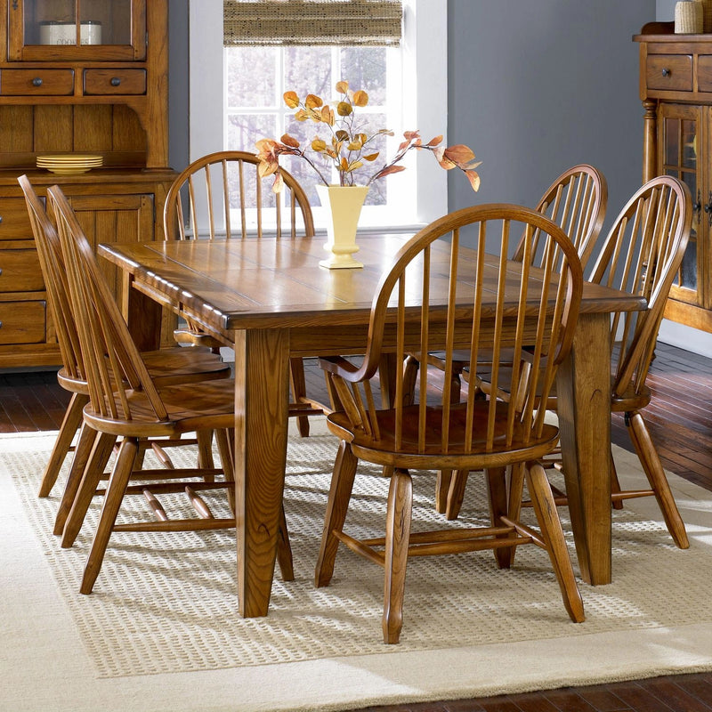 Treasures Rectangular Leg Table - Oak image