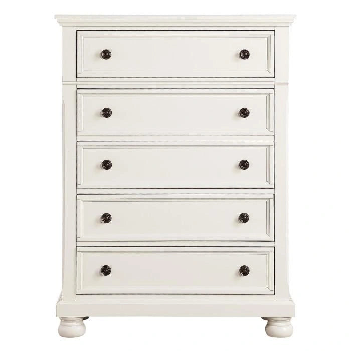 Laurelin 5 Drawer Chest in White 1714W-9