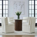 Accent Dining Accent Dining Chair w/ Casters - Ivory image