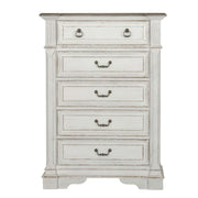 Abbey Park King California Panel Bed, Dresser & Mirror, Chest, Night Stand image