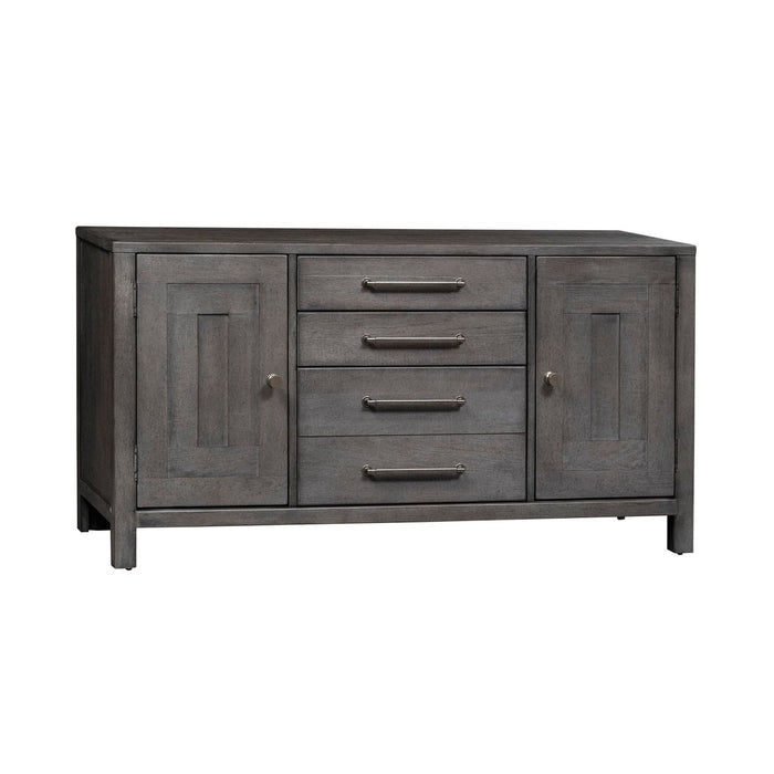 Modern Farmhouse Credenza in Dusty Charcoal