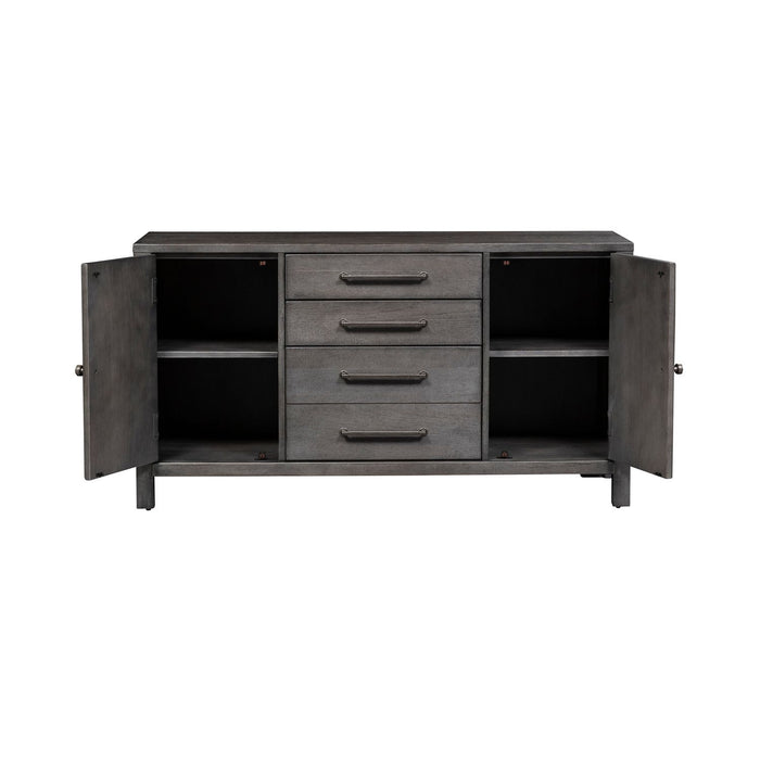 Modern Farmhouse Credenza in Dusty Charcoal