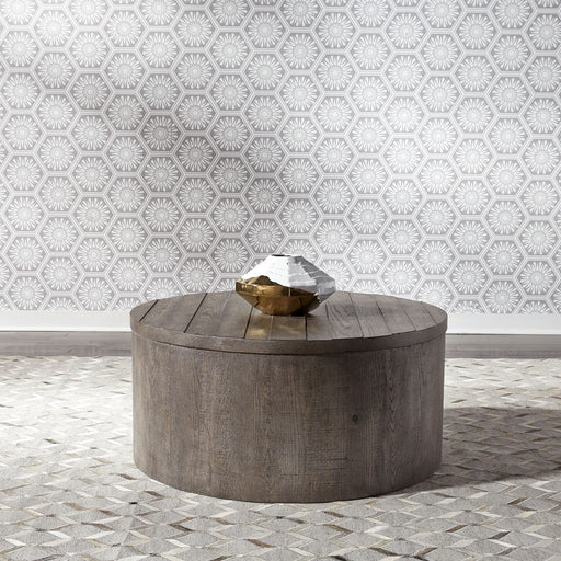 Modern Farmhouse Drum Cocktail Table image