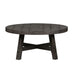 Modern Farmhouse Splay Leg Round Cocktail Table in Dusty Charcoal image