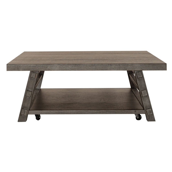 Modern Farmhouse Oversized Square Cocktail Table