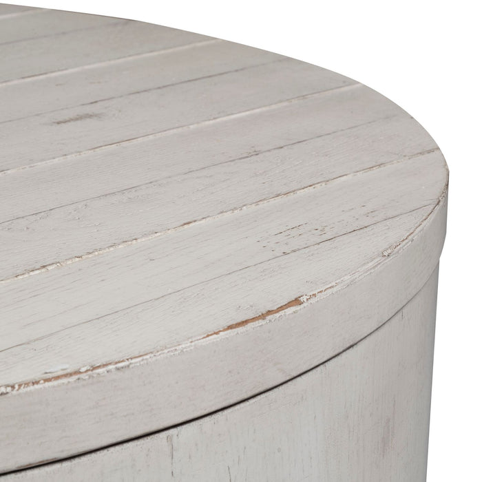 Modern Farmhouse Drum Cocktail Table image