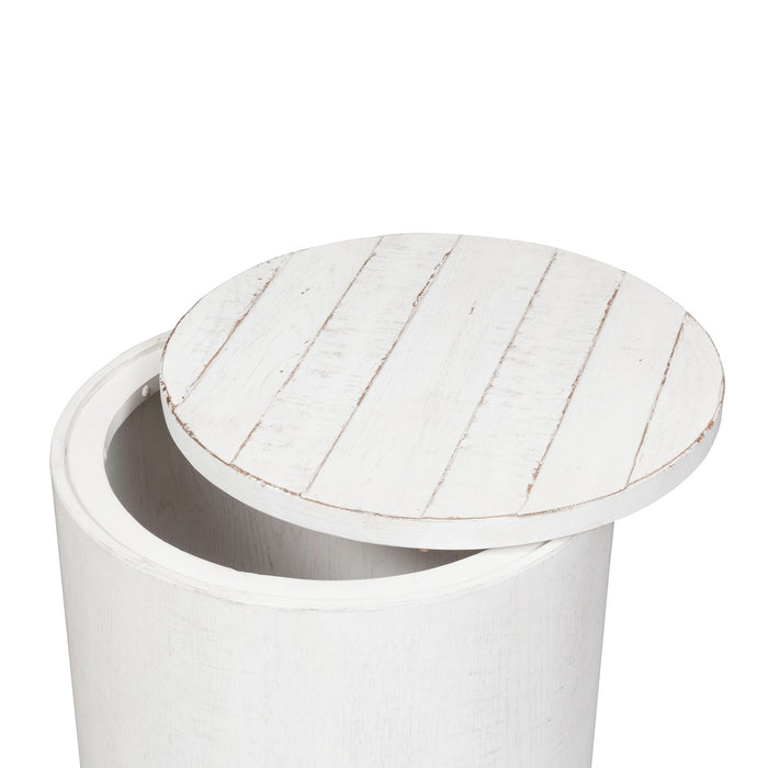 Modern Farmhouse Drum End Table