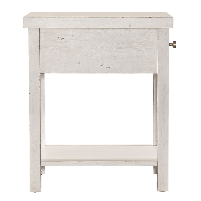Modern Farmhouse Drawer Chair Side Table