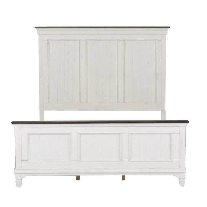Allyson Park King California Panel Bed, Dresser & Mirror, Chest, Night Stand