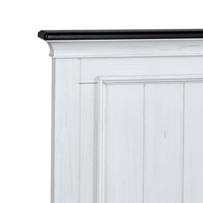 Allyson Park Full Panel Bed in Wirebrushed White