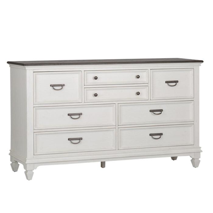 Allyson Park Drawer Dresser in Wirebrushed White