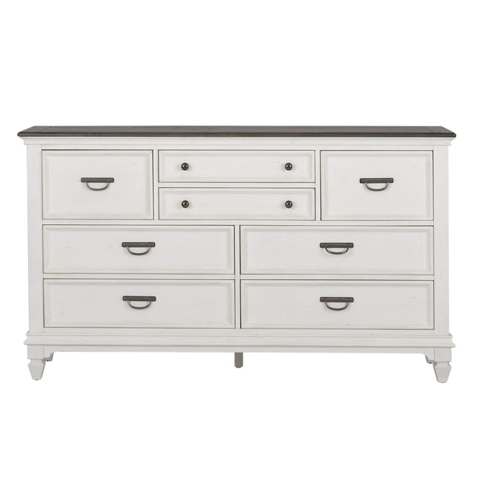 Allyson Park Drawer Dresser in Wirebrushed White