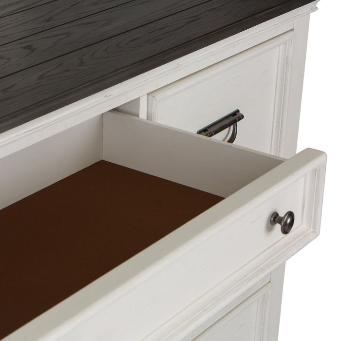 Allyson Park Drawer Dresser in Wirebrushed White