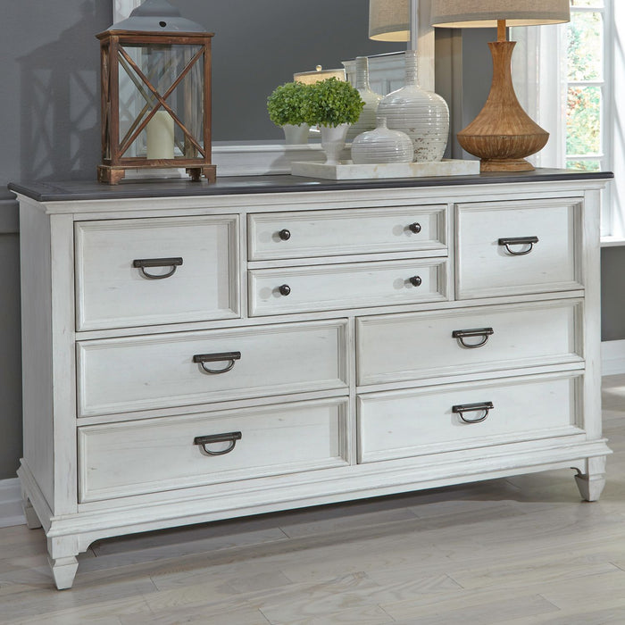 Liberty Furniture Allyson Park Drawer Dresser in Wirebrushed White image