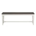 Allyson Park Wood Seat Bench in Wirebrushed White image