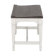 Allyson Park Wood Seat Bench in Wirebrushed White image