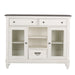 Allyson Park Buffet in White with Charcoal image
