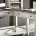 Allyson Park Right Turn Writing Desk in Wirebrushed White image