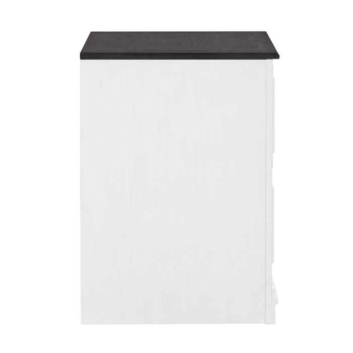 Allyson Park Bunching Lateral File Cabinet in Wirebrushed White