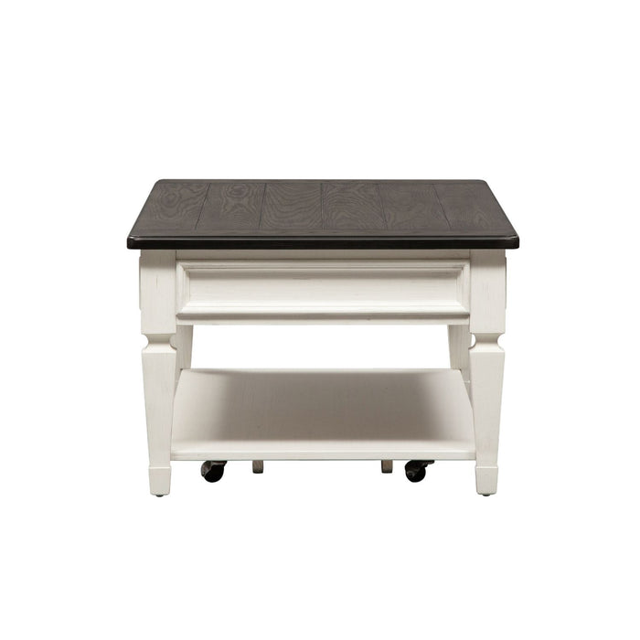 Allyson Park Rectangular Cocktail Table in Wirebrushed White