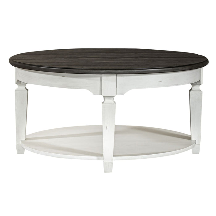 Allyson Park Round Cocktail Table in White