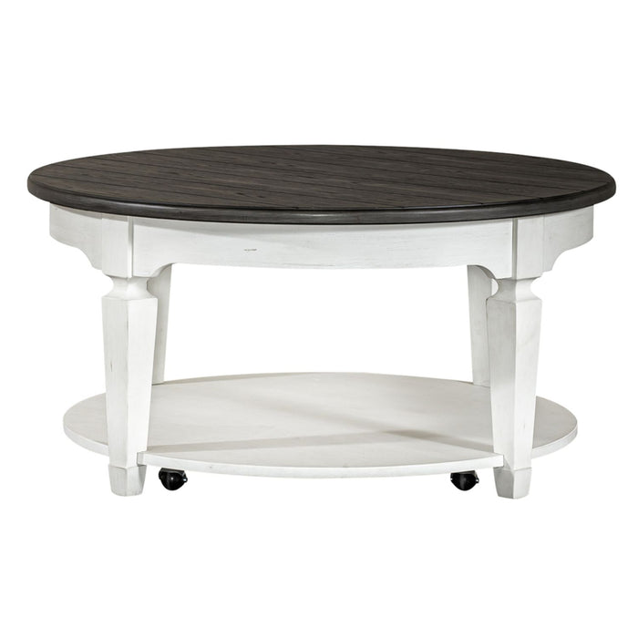 Allyson Park Round Cocktail Table in White