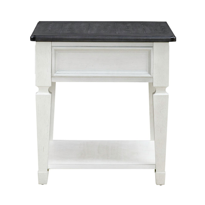 Allyson Park Drawer End Table in Wirebrushed White image