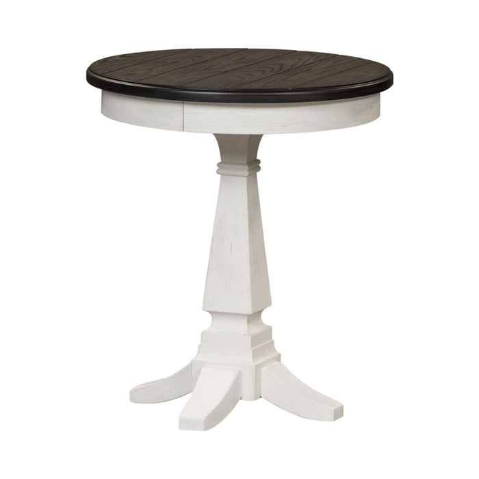 Allyson Park Chair Side Table in Wirebrushed White image