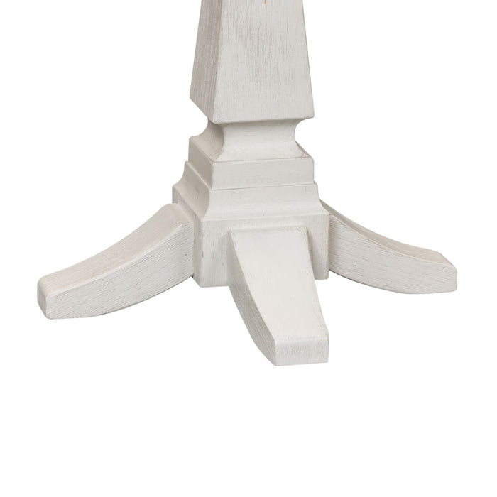 Allyson Park Chair Side Table in Wirebrushed White