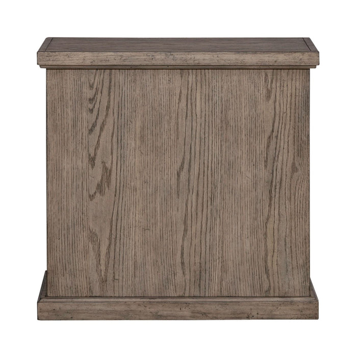 City Scape Chair Side Table in White Oak Veneers