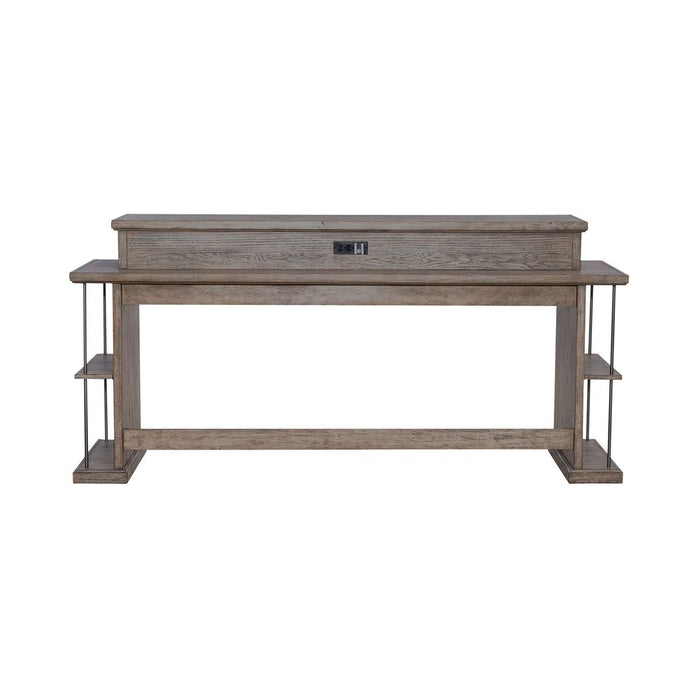 Liberty Furniture City Scape Console Bar Table in White Oak Veneers image